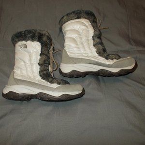 The North Face Kids Boots - White and Gray
